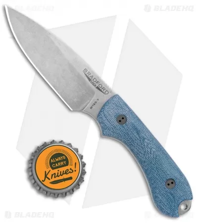 Bradford Knives Guardian3 Fixed Blade 3D Blue TeroTuf (Nitro-V/Sabre/SW) 4 Bradford Knives Guardian3 Fixed Blade 3D Blue TeroTuf (Nitro-V/Sabre/SW) - Image 4