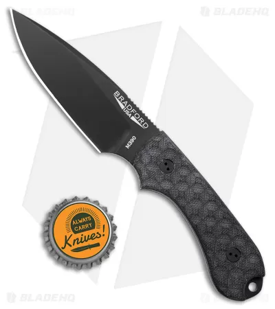 Bradford Knives Guardian3 Knife Black G-10 (3.5" False Edge DLC M390) 4 Bradford Knives Guardian3 Knife Black G-10 (3.5" False Edge DLC M390) - Image 4