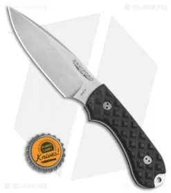 Bradford Knives Guardian3 Fixed Blade Black G-10 (CPM-3V False Edge SW) -Knife Shop Bradford Knives Guardian3 Fixed Blade Black G 10 CPM 3V False Edge SW 3FE 001 3V BHQ 32112 LS Bottlecap
