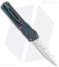 Brian Tighe Custom Small Twist Tighe Dagger OTF Blue Fat CF (2.75" Satin)