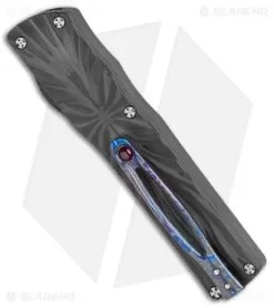 Brian Tighe Custom Small Twist Tighe Dagger OTF Carbon Fiber (2.75" Damasteel) -Knife Shop Brian Tighe Custom Small Twist Tighe Dagger OTF CF Damasteel BHQ 115793 jr side