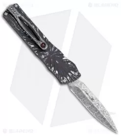 Brian Tighe Custom Small Twist Tighe Dagger OTF Fat CF (2.75" Damasteel)