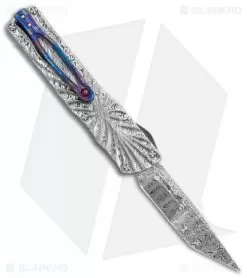 Brian Tighe Custom Small Twist Tighe Tanto OTF Damascus (2.75" Damasteel)