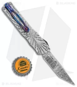 Brian Tighe Custom Small Twist Tighe Tanto OTF Damascus (2.75" Damasteel) -Knife Shop Brian Tighe Custom Small Twist Tighe Tanto OTF Damasteel BHQ 115796 jr bottlecap