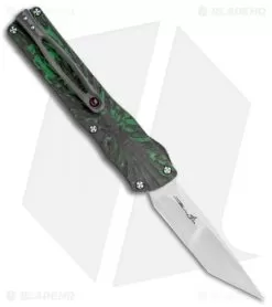 Brian Tighe Custom Small Twist Tighe Tanto OTF Green Fat CF (2.75" Satin)
