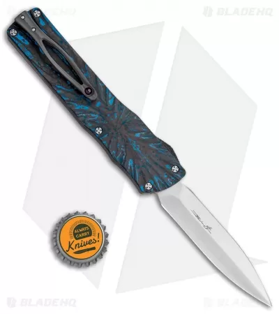 Brian Tighe Custom Twist Tighe Dagger OTF Blue Fat CF (3.75" Satin) 5 Brian Tighe Custom Twist Tighe Dagger OTF Blue Fat CF (3.75" Satin) - Image 5