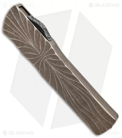 Brian Tighe Custom Twist Tighe Tanto D/A OTF Automatic Knife (3.6" Damacore) 2 Brian Tighe Custom Twist Tighe Tanto D/A OTF Automatic Knife (3.6" Damacore) - Image 2