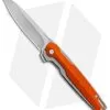 Brous Blades Icon Liner Lock Flipper Knife Orange (3.25" Stonewash)