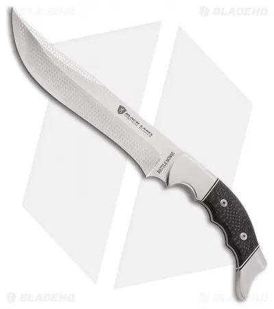Browning Black Label Russ Kommer Battle Bowie Fixed Blade Knife CF (8" Satin) 1 Browning Black Label Russ Kommer Battle Bowie Fixed Blade Knife CF (8" Satin)