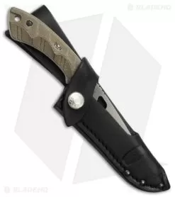 Buck Knives Buck 539 Open Season Small Game Fixed Blade OD Green Micarta (4.25" Satin) 6 Buck Knives Buck 539 Open Season Small Game Fixed Blade OD Green Micarta (4.25" Satin) -Knife Shop Buck 539 Open Season Small Game OD Green Micarta satin BHQ 79554 er sheath