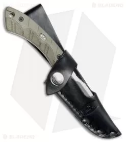 Buck Knives Buck 543 Open Season Caping Knife Fixed Blade OD Green Micarta (3.5" Satin) -Knife Shop Buck 543 Open Season Caping OD Green Micarta Satin 0543ODS BHQ 79556 jr sheath