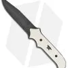 Buck Knives Buck 970 Carbon Dagger Fixed Blade Knife Ivory Micarta (4.25" Damascus)