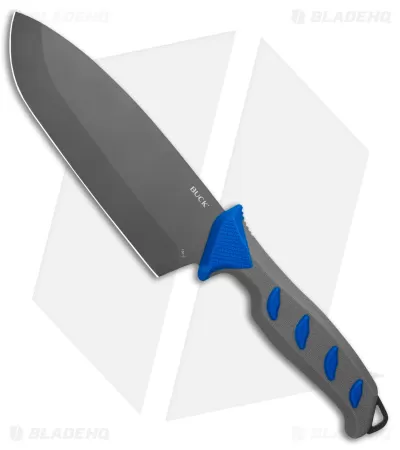 Buck Hookset Salt Cleaver Knife Blue/Gray (7" Gray) 0150BLS 1 Buck Hookset Salt Cleaver Knife Blue/Gray (7" Gray) 0150BLS