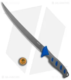 Buck Hookset Long Fresh Fillet Knife Blue/Gray (9" Gray) 0147BLS -Knife Shop Buck Hookset Salt Fillet Gray Blue 9in Gray 0147BLS BHQ 140113 jr bottlecap