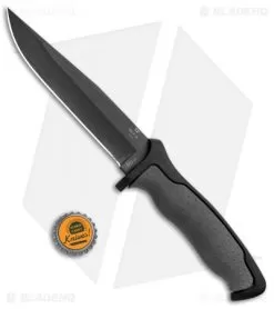Buck Knives Buck Nighthawk Tactical Fixed Blade Knife Dynaflex (6.5" Black) 0650GYS -Knife Shop Buck Nighthawk Tactical Dynaflex Black 0650GYS BHQ 92976 jr bottlecap