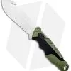 Buck Knives Buck Pursuit Large Guthook Fixed Blade Knife Green GFN (4.5" Satin) 0657GRG