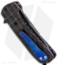 Burr Oak Knives C-MO Flipper Knife Sugilite Carbon Fiber (2.75" San Mai) -Knife Shop Burr Oak Knives C MO Clip Flipper Sugilite Carbong Fiber San Mai BHQ 85804 jr side