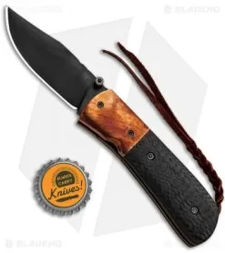 Burr Oak Knives C-MO Clip Point Knife Copper/Corvette Racing CF (2.6" Black) 7 Burr Oak Knives C-MO Clip Point Knife Copper/Corvette Racing CF (2.6" Black) -Knife Shop Burr Oak Knives C MO Clip Point Copper Corvette Racing CF W2 BHQ 85803 jr bottlecap