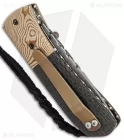 Burr Oak Knives C-MO Knife Mokume/LS Carbon Fiber (2.625" San Mai Damascus) -Knife Shop Burr Oak Knives C MO mokume LS cf san mai damascus BHQ 71616 er side