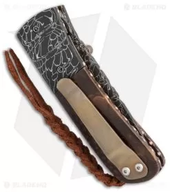 Burr Oak Knives C-MO Knife Snake Skin Damascus/Juma (2.625" Damascus) -Knife Shop Burr Oak Knives C MO snake skin damascus Juma BHQ 71615 er side