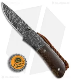 Burr Oak Knives C-MO Knife Snake Skin Damascus/Juma (2.625" Damascus) -Knife Shop Burr Oak Knives C MO snake skin damascus Juma BHQ 71615 er size