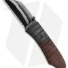Burr Oak Knives Mini Combat Utility Knife Stabilized Oak (3.375" San Mai)