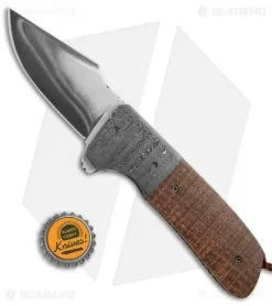 Burr Oak Knives Rule 9 Harpoon Flipper Knife Oak/Damascus (3.75" San Mai) 7 Burr Oak Knives Rule 9 Harpoon Flipper Knife Oak/Damascus (3.75" San Mai) -Knife Shop Burr Oak Knives Rule 9 harpoon oak damascus san mai BHQ 71613 er size