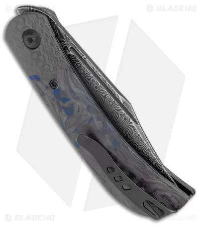 CIVIVI Appalachian Drifter 2 Liner Lock Knife Blue Carbon Fiber (3" Damascus) 3 CIVIVI Appalachian Drifter 2 Liner Lock Knife Blue Carbon Fiber (3" Damascus) - Image 3