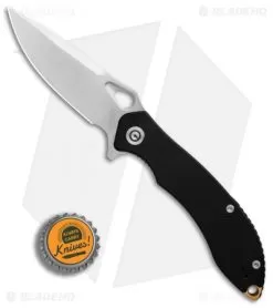 CIVIVI Aquila Flipper Liner Lock Knife Black G-10 (3.4" Satin) C805F -Knife Shop CIVIVI Aquila Black G10 Satin BHQ 89933 er bottlecap