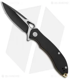 CIVIVI Aquila Flipper Liner Lock Knife Black G-10 (3.4" Black) C805E
