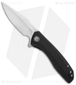 CIVIVI Baklash Flipper Liner Lock Knife Black G-10 (3.5" Satin) C801C