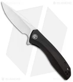 CIVIVI Baklash Flipper Liner Lock Knife Ebony Wood (3.5" Satin) C801E
