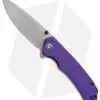 CIVIVI Brazen Drop Point Liner Lock Knife Purple G-10 (3.5" Stonewash) C2102A