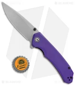 CIVIVI Brazen Drop Point Liner Lock Knife Purple G-10 (3.5" Stonewash) C2102A -Knife Shop CIVIVI Brazen DP LL Purple G 10 SW BHQ 121004 jr bottlecap