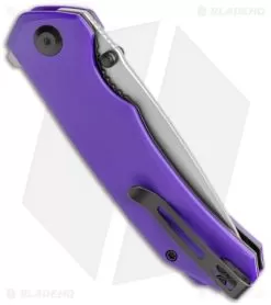 CIVIVI Brazen Drop Point Liner Lock Knife Purple G-10 (3.5" Stonewash) C2102A -Knife Shop CIVIVI Brazen DP LL Purple G 10 SW BHQ 121004 jr side