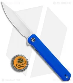 CIVIVI Chronic Liner Lock Knife Blue G-10 (3.22" Satin) -Knife Shop CIVIVI Chronic LL Blue G 10 Satin C917B BHQ 105674 jr bottlecap