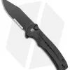CIVIVI Cogent Button Lock Flipper Knife Black G-10 (3.5" Black Serr) C20038E-1