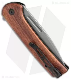 CIVIVI Conspirator Button Lock Knife Cuibourtia Wood (3.5" SW) C21006-3 -Knife Shop CIVIVI Conspiriator Button Lock Cuibourtia Wood SW BHQ 141466 jr side