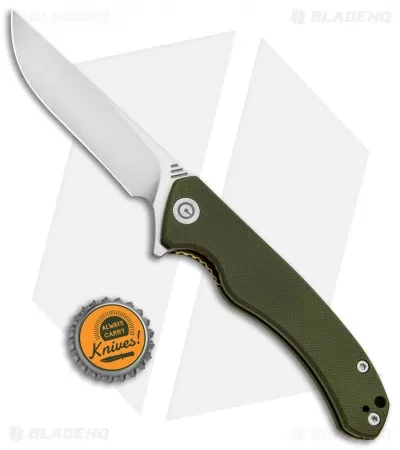CIVIVI Courser Flipper Liner Lock Knife OD Green G-10 (3.4" Satin) C804A 4 CIVIVI Courser Flipper Liner Lock Knife OD Green G-10 (3.4" Satin) C804A - Image 4