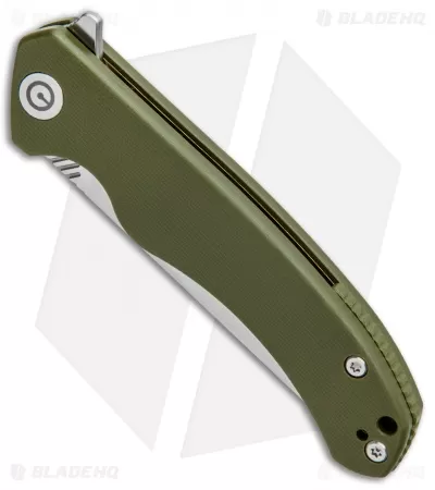 CIVIVI Courser Flipper Liner Lock Knife OD Green G-10 (3.4" Satin) C804A 2 CIVIVI Courser Flipper Liner Lock Knife OD Green G-10 (3.4" Satin) C804A - Image 2