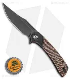 CIVIVI Dogma Liner Lock Knife Copper (3.5" Black Stonewash) -Knife Shop CIVIVI Dogma Liner Lock Knife Copper 3.5 Black Stonewash C2014B BHQ 115982 LS Bottlecap