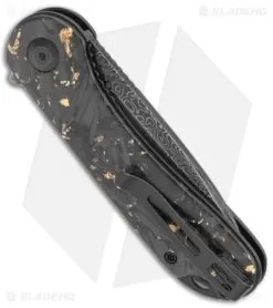 CIVIVI Elementum Liner Lock Knife Gold Shred Carbon Fiber (2.9" Damascus) 6 CIVIVI Elementum Liner Lock Knife Gold Shred Carbon Fiber (2.9" Damascus) -Knife Shop CIVIVI Elementum LL Gold Shred CF Damascus C907C DS1 BHQ 135066 jr side