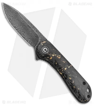 CIVIVI Elementum Liner Lock Knife Gold Shred Carbon Fiber (2.9" Damascus) 1 CIVIVI Elementum Liner Lock Knife Gold Shred Carbon Fiber (2.9" Damascus)