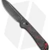 CIVIVI Elementum Button Lock Knife Red/Black Shred CF (3.5" Dam.)C2103DS-2