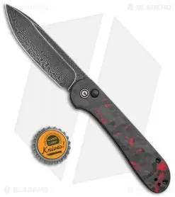CIVIVI Elementum Button Lock Knife Red/Black Shred CF (3.5" Dam.)C2103DS-2 7 CIVIVI Elementum Button Lock Knife Red/Black Shred CF (3.5" Dam.)C2103DS-2 -Knife Shop CIVIVI Elementum Push Button Lock Shred CF with Red Damascus BHQ 120925 jr bottlecap