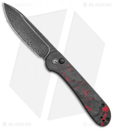 CIVIVI Elementum Button Lock Knife Red/Black Shred CF (3.5" Dam.)C2103DS-2 1 CIVIVI Elementum Button Lock Knife Red/Black Shred CF (3.5" Dam.)C2103DS-2