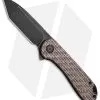 CIVIVI Elementum Tanto Liner Lock Knife Brown Micarta Burlap (2.9" Black D2)