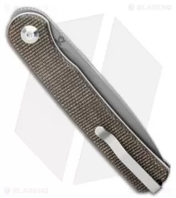 CIVIVI Ferrum Forge Stylum Slip Joint Knife Dark Green Micarta (3" Stonewash) -Knife Shop CIVIVI Ferrum Forge Stylum Slip Joint Knife Dark Green Micarta 3 Stonewash BHQ 126383 LS Side