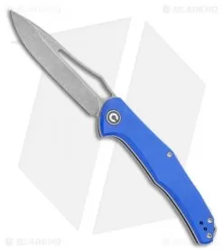 CIVIVI Fracture Drop Point Slip Joint Knife Blue G-10 (3.5" BB/SW) C2009D