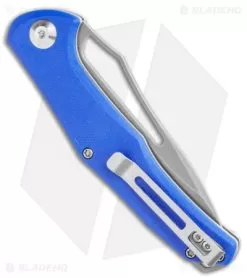 CIVIVI Fracture Drop Point Slip Joint Knife Blue G-10 (3.5" BB/SW) C2009D -Knife Shop CIVIVI Fracture Slip Joint Knife Blue G 10 3.5in Stonewash Drop Point C2009D BHQ 114173 LS Side